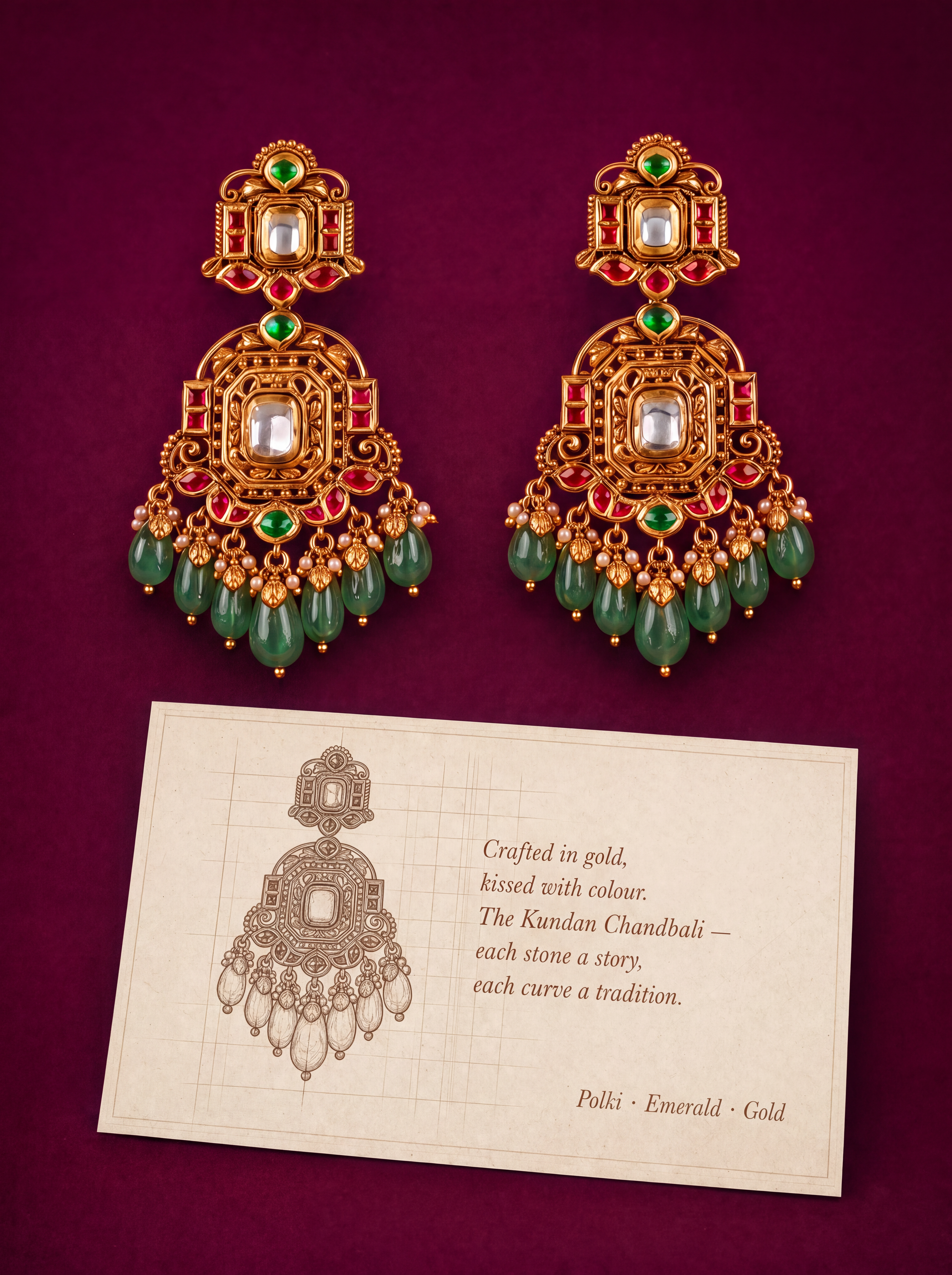 Infographic earrings