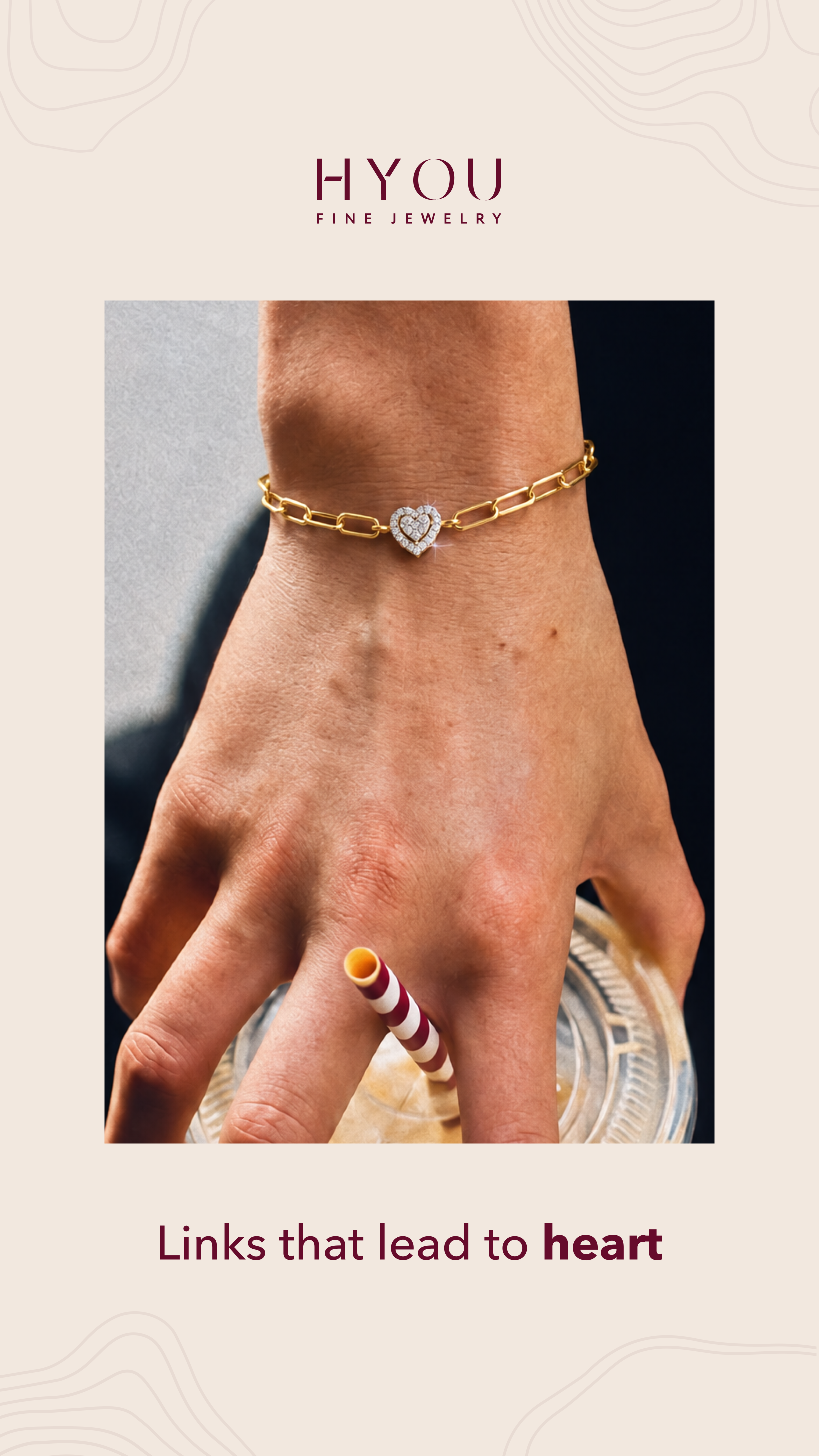 HYOU bracelet on a hand